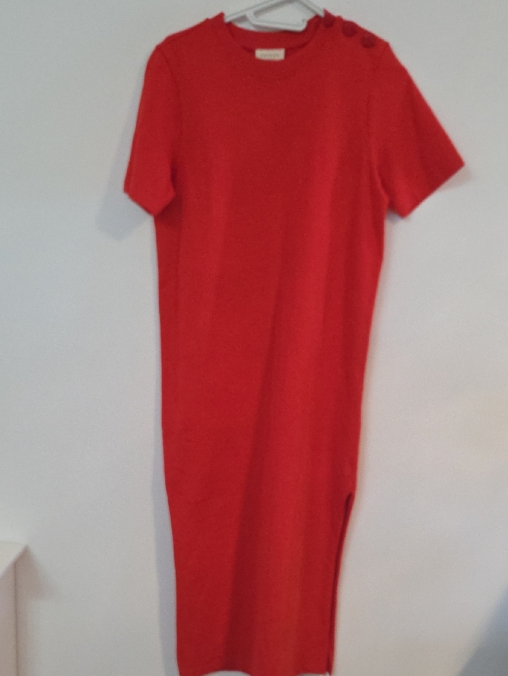 Sezane "Emy" cotton ribbed maxi dress Sz M - Picture 12 of 12